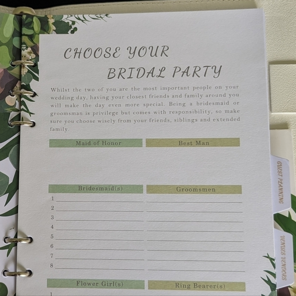 Wedding Planning Notebook - Picture 8 of 12